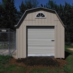 10x16 Barn with 6' Sidewalls and sunburst window